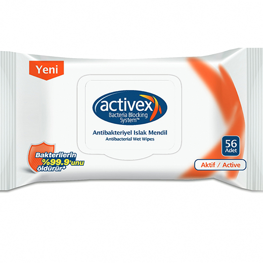 Activex Antibakteriyel Islak Mendil Aktif 56 Yaprak