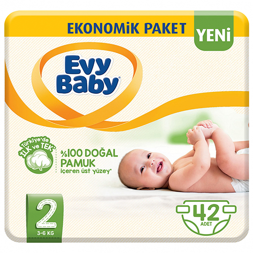 Evy Baby Bebek Bezi 2 Beden Mini Fırsat Paketi 42 Adet
