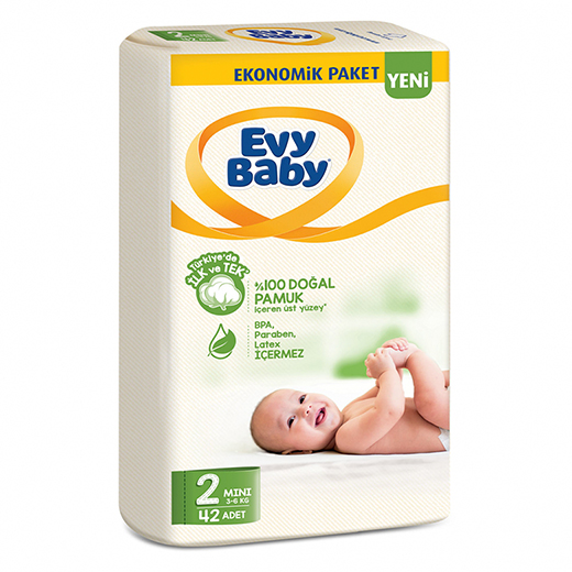 Evy Baby Bebek Bezi 2 Beden Mini Fırsat Paketi 42 Adet