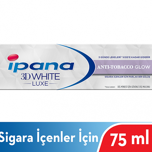 Ipana 3 Boyutlu Beyazlık Luxe Sigara İçenler Macun 75Ml