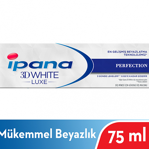 Ipana 3 Boyutlu Beyazlık Luxe Perfection Macun 75Ml
