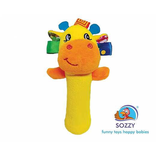 SozzyToys Çıngıraklı Sıksık -Zürafa