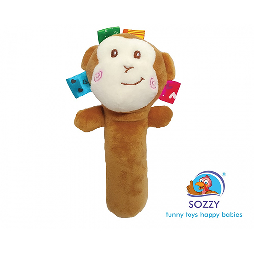 SozzyToys Çıngıraklı Sıksık -Monkey