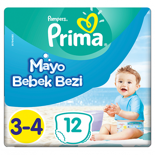 Prima Mayo Bebek Bezi 3-4 Beden 12 Adet