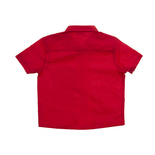 Soobe Erkek Çocuk Kısa Kol Gömlek Kırmızı