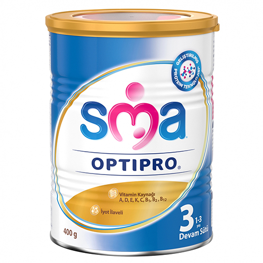 SMA OPTIPRO 3 - 400 g  1-3 Yaş Devam Sütü