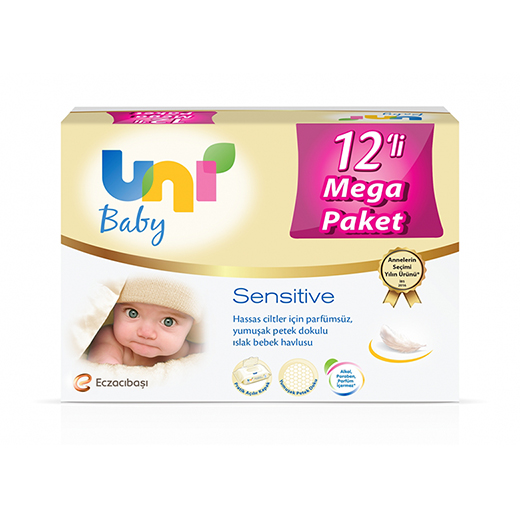 Uni Baby Sensitive Islak Havlu 12li Paket 672 Yaprak