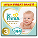 Prima Bebek Bezi Premium Care 3 Beden 144 Adet Midi Aylık Fırsat Paketi